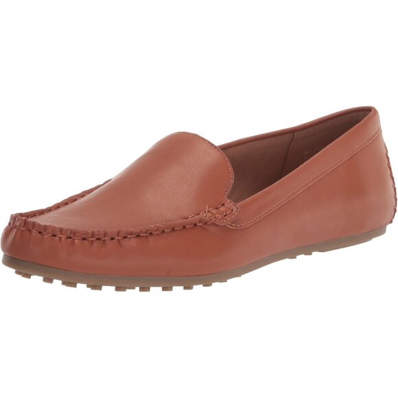 Aerosoles Womens Brown Tan Closed Rounded Toe Over Drive Flats Loafer Shoes - Picture 1 of 8
